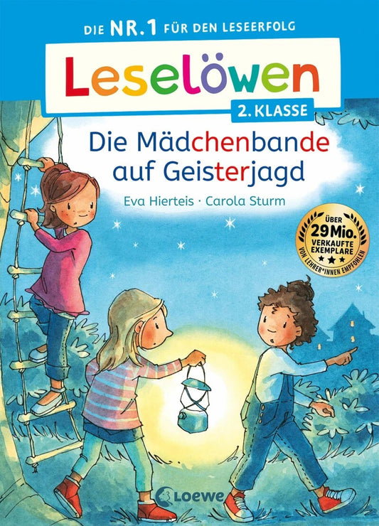 Loewe Leselöwen 2. Klasse - Die Mädchenbande auf Geisterjagd (Deutsch, 2023, Eva Hierteis, Loewe Erstlesebücher, Carola Sturm)