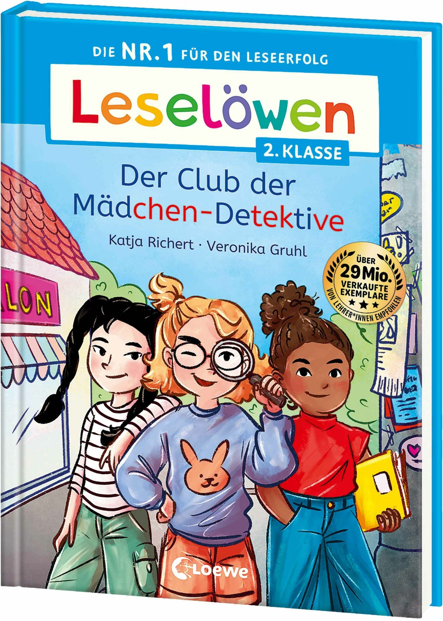 Loewe Leselöwen 2. Klasse - Der Club der Mädchen-Detektive (Deutsch, 2024, Katja Richert, Loewe Erstlesebücher, Veronika Gruhl)