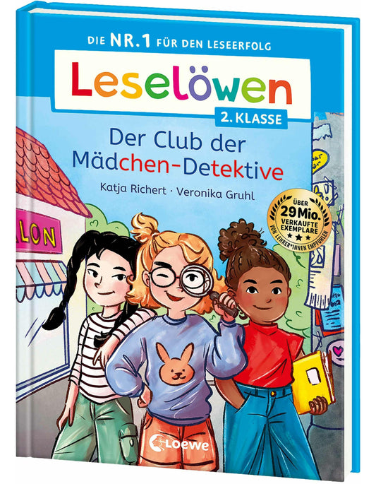 Loewe Leselöwen 2. Klasse - Der Club der Mädchen-Detektive (Deutsch, 2024, Katja Richert, Loewe Erstlesebücher, Veronika Gruhl)