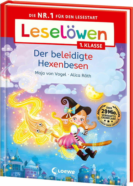 Loewe Leselöwen 1. Klasse - Der beleidigte Hexenbesen (Deutsch, 2024, Loewe Erstlesebücher, Maja von Vogel, Alica Räth)