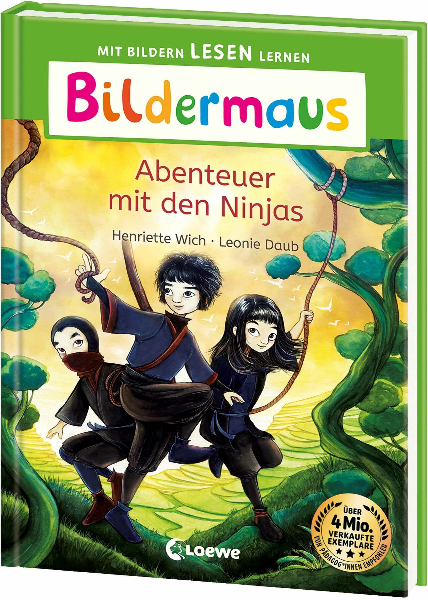 Loewe Bildermaus - Abenteuer mit den Ninjas (Deutsch, 2024, Henriette Wich, Loewe Erstlesebücher, Leonie Daub)