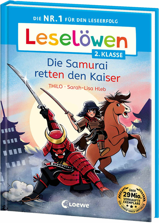 Loewe Leselöwen 2. Klasse - Die Samurai retten den Kaiser (Deutsch, 2024, Loewe Erstlesebücher, Sarah-Lisa Hleb, THiLO)