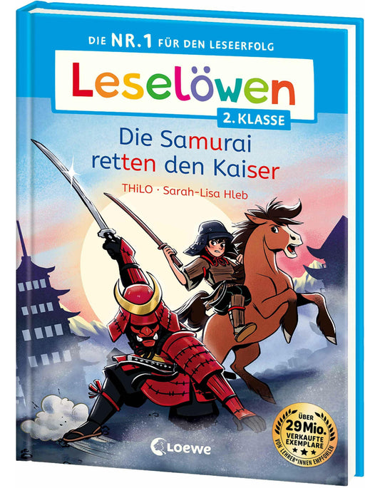 Loewe Leselöwen 2. Klasse - Die Samurai retten den Kaiser (Deutsch, 2024, Loewe Erstlesebücher, Sarah-Lisa Hleb, THiLO)