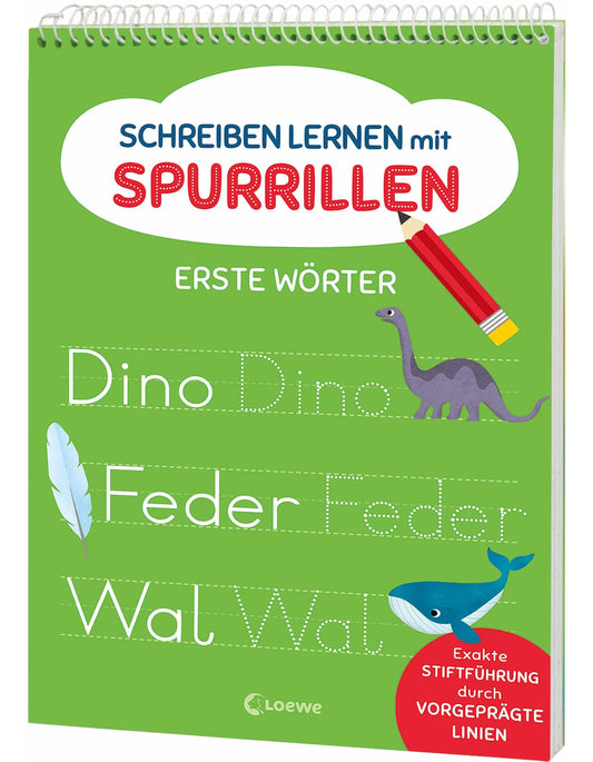Loewe Schreiben lernen mit Spurrillen - Erste Wörter (Deutsch, 2024, Loewe Lernen und Rätseln, Carmen Eisendle)
