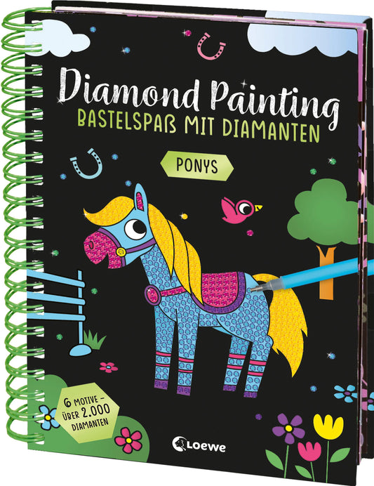 Diamond Painting - Bastelspass mit Diamanten - Ponys