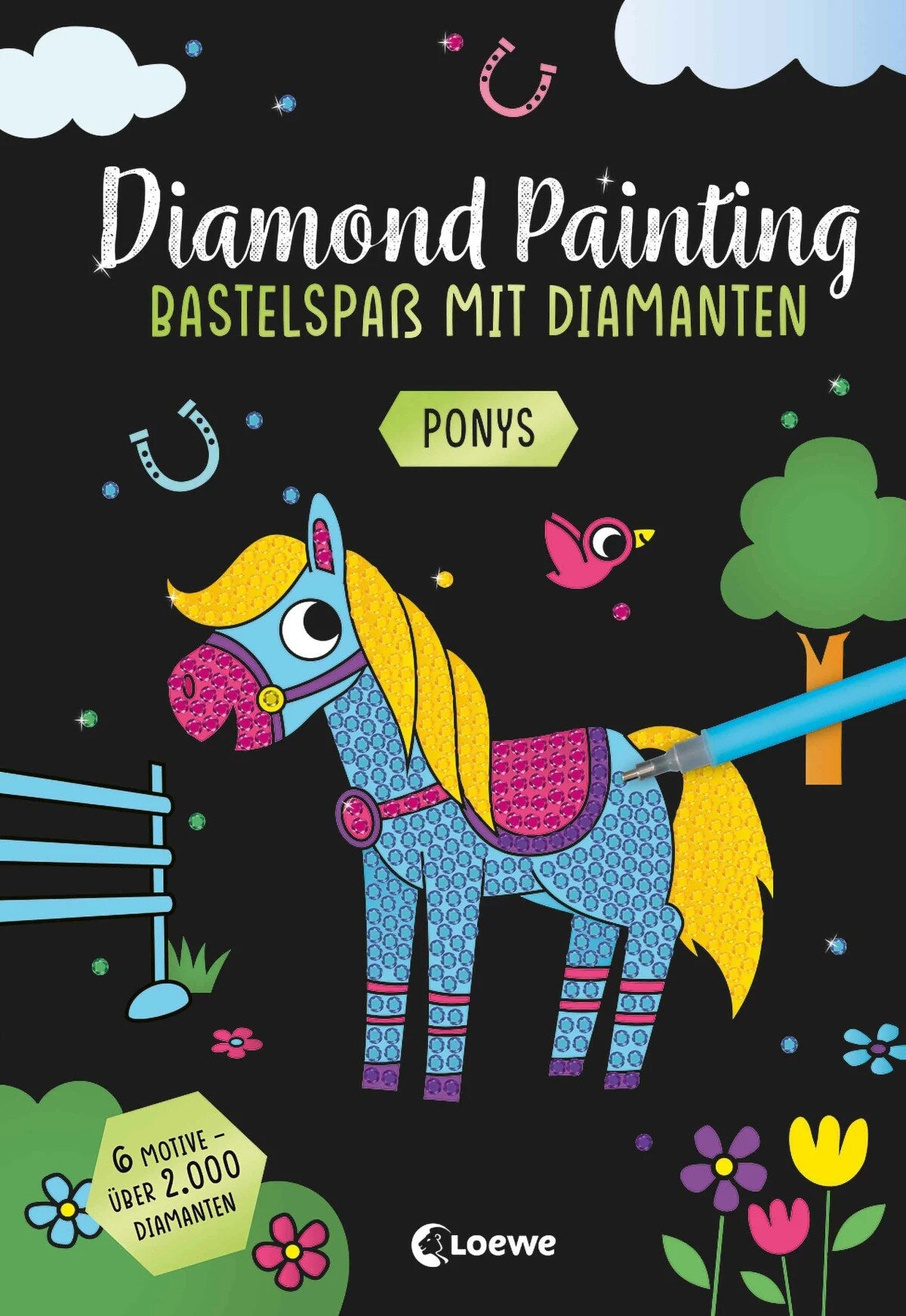 Diamond Painting - Bastelspass mit Diamanten - Ponys