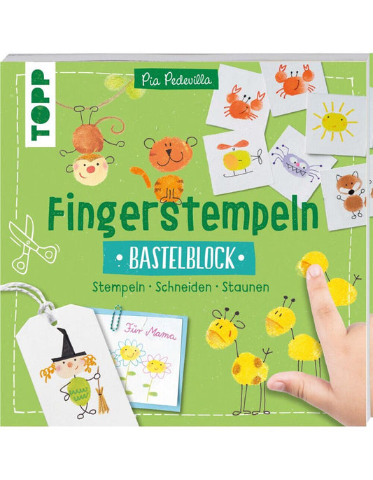 Frech Fingerstempeln. Bastelblock