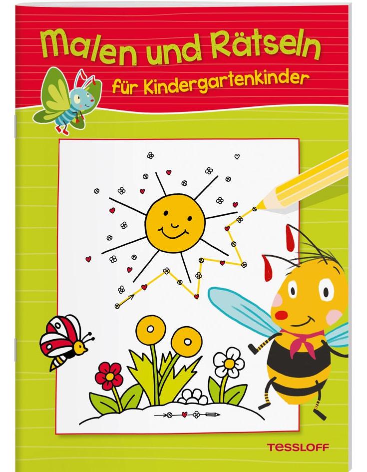 Tessloff Malen und Rätseln für Kindergartenkinder (Deutsch, 2017, Norbert Pautner, Günter Wongel, Oli Poppins, Johannes Blendinger, Ute Haller)