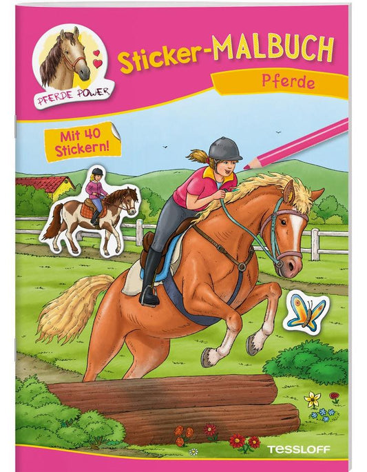 Tessloff Sticker-Malbuch Pferde