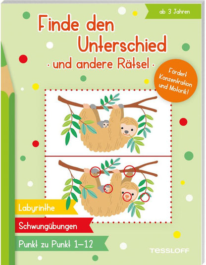 Tessloff Finde den Unterschied und andere Rätsel (Deutsch, 2021, Corina Beurenmeister)