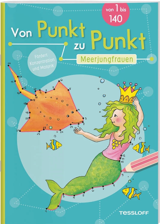 Tessloff Von Punkt zu Punkt. Meerjungfrauen (Deutsch, 2022, Corina Beurenmeister)