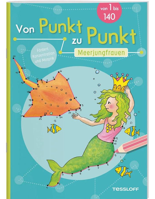 Tessloff Von Punkt zu Punkt. Meerjungfrauen (Deutsch, 2022, Corina Beurenmeister)