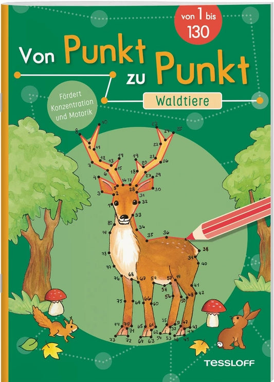 Tessloff Von Punkt zu Punkt. Waldtiere (Deutsch, 2022, Corina Beurenmeister)