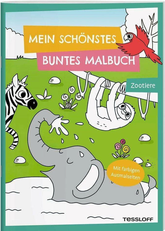 Tessloff Mein schönstes buntes Malbuch. Zootiere