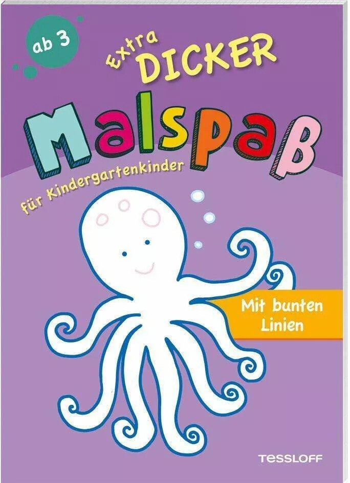 Tessloff Extradicker Malspaß für Kindergartenkinder. Mit bunten Linien