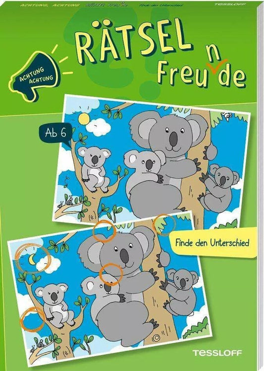 Tessloff Achtung, Achtung Rätselfreu(n)de. Finde den Unterschied (Deutsch, 2023, Sandra Schmidt)