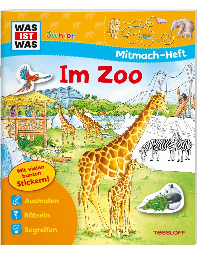 Tessloff WAS IST WAS Junior Mitmach-Heft Zoo (Deutsch, 2019, Tatjana Marti, Katharina Reichert-Scarborough, Stefan Lohr, Martha-Luise Gubig, Tessloff Verlag Ragnar Tessloff GmbH & Co.KG, Ragnar Tessloff GmbH & Co.KG)