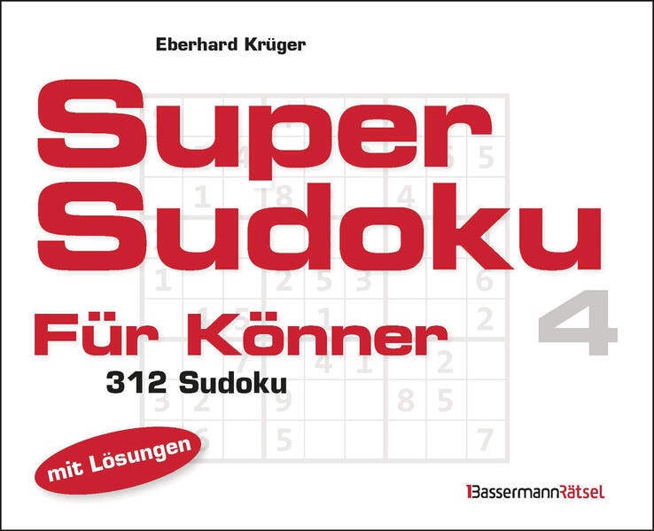 Bassermann Supersudoku für Könner 4 (Deutsch, 2024, Eberhard Krüger)