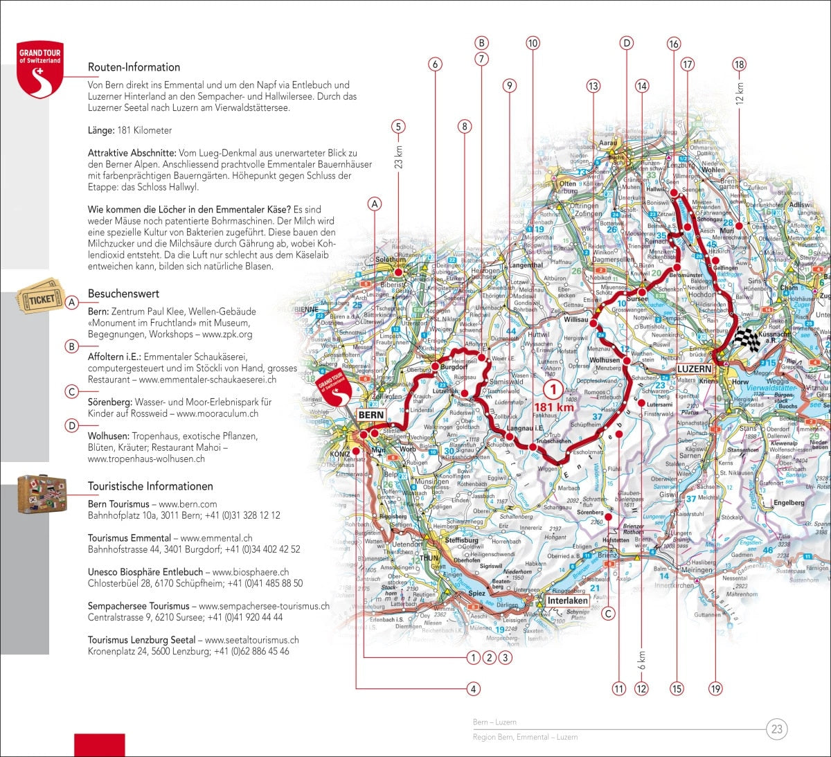 Hallwag Kümmerly+Frey Grand Tour of Switzerland. Touring Guide (Deutsch, 2017, Roland Baumgartner, Peter-Lukas Meier)