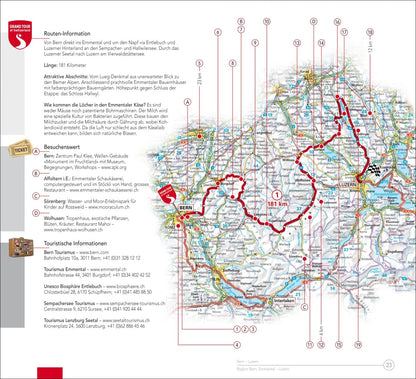 Hallwag Kümmerly+Frey Grand Tour of Switzerland. Touring Guide (Deutsch, 2017, Roland Baumgartner, Peter-Lukas Meier)