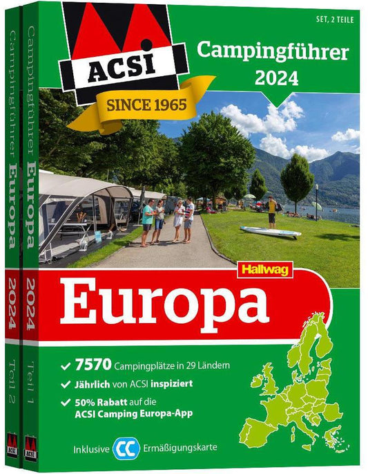 Hallwag Kümmerly+Frey HV ACSI Campingf Europa 2024 (Deutsch, 2023, Hallwag, ACSI)