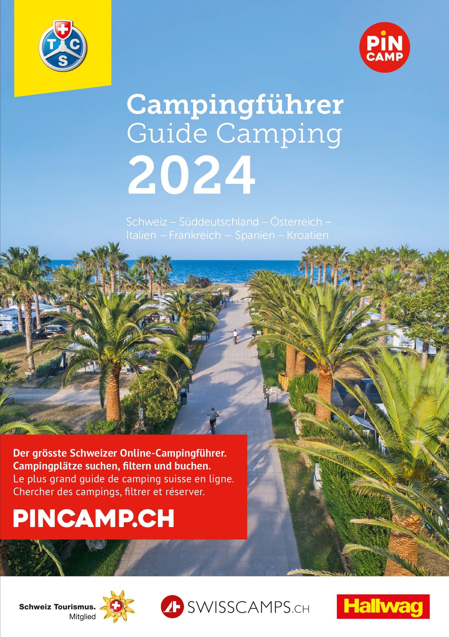 Hallwag Kümmerly+Frey Schweiz - Europa 2024, Campingführer TCS (Deutsch, Französisch, 2024, Collectif)