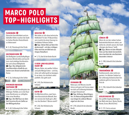 Marco Polo Reiseführer Ostseeküste, Schleswig-Holstein (Deutsch, 2023, Silvia Propp, Majka Gerke)