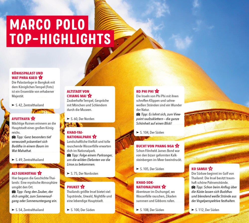 Marco Polo Reiseführer Thailand (Deutsch, 2023, Wilfried Hahn, Martina Miethig)