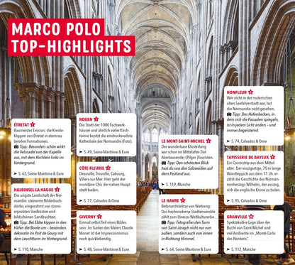Marco Polo Reiseführer Normandie (Deutsch, 2023, Stefanie Bisping, Hans-Peter Reiser)
