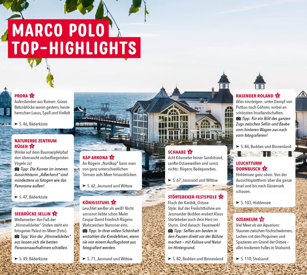 Marco Polo Reiseführer Rügen, Hiddensee, Stralsund (Deutsch, 2023, Marc Engelhardt)