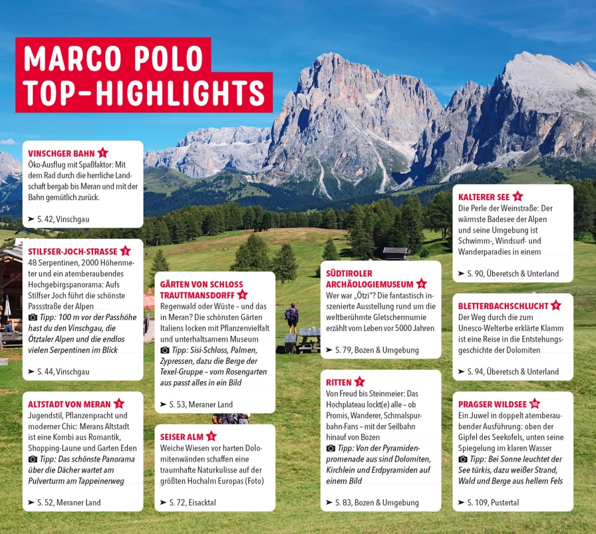 Marco Polo Reiseführer Südtirol (Deutsch, 2023, Christian Rainer, Oswald Stimpfl)