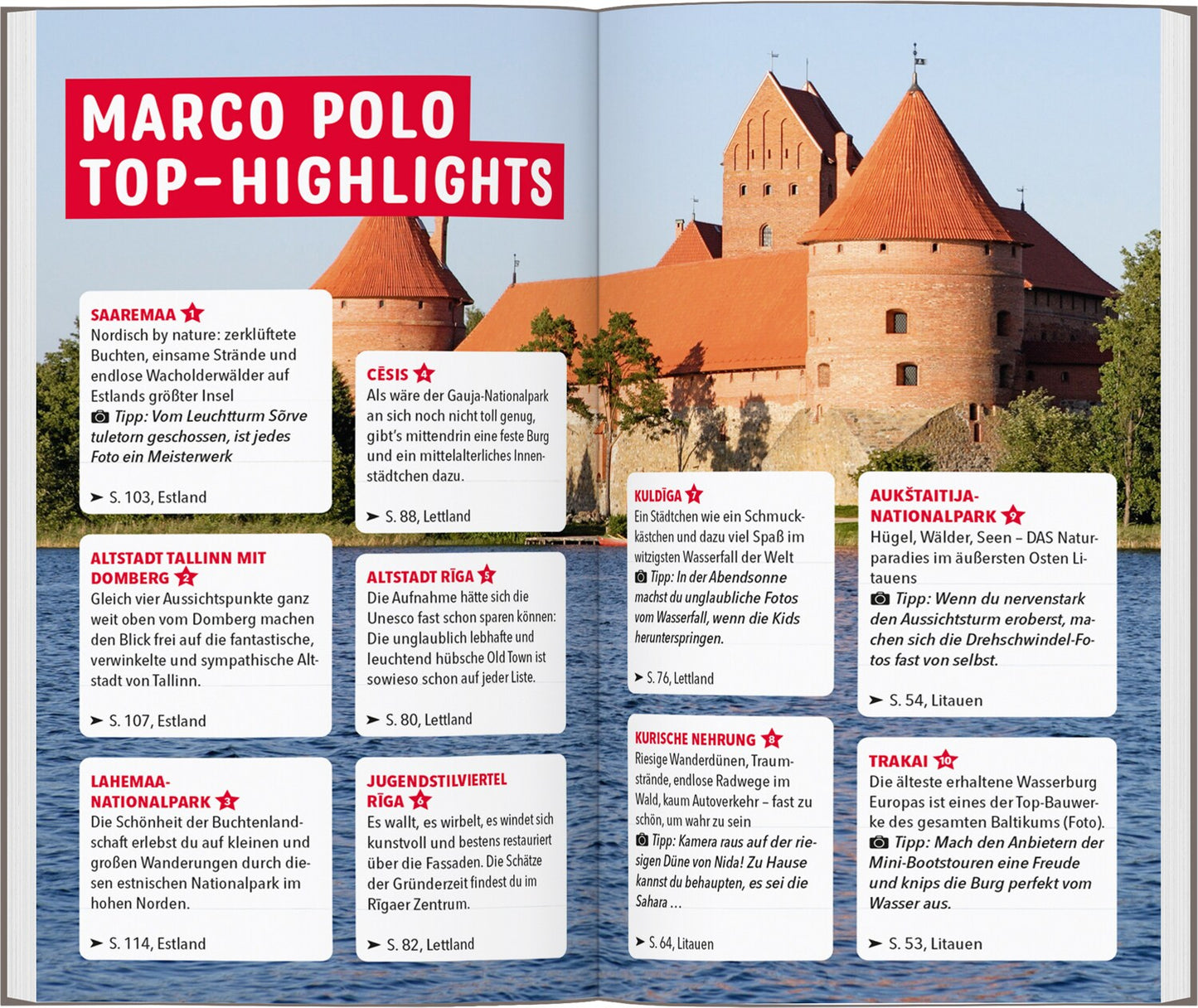 Marco Polo Reiseführer Baltikum, Estland, Lettland, Litauen (Deutsch, 2024, Mirko Kaupat, Jan Pallokat)