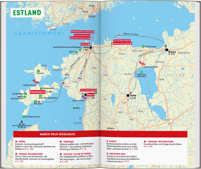 Marco Polo Reiseführer Baltikum, Estland, Lettland, Litauen (Deutsch, 2024, Mirko Kaupat, Jan Pallokat)