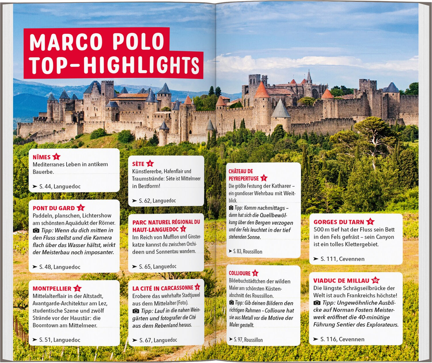 Marco Polo Reiseführer Languedoc-Roussillon, Cevennen (Deutsch, 2024, Hilke Maunder, Axel Patitz)