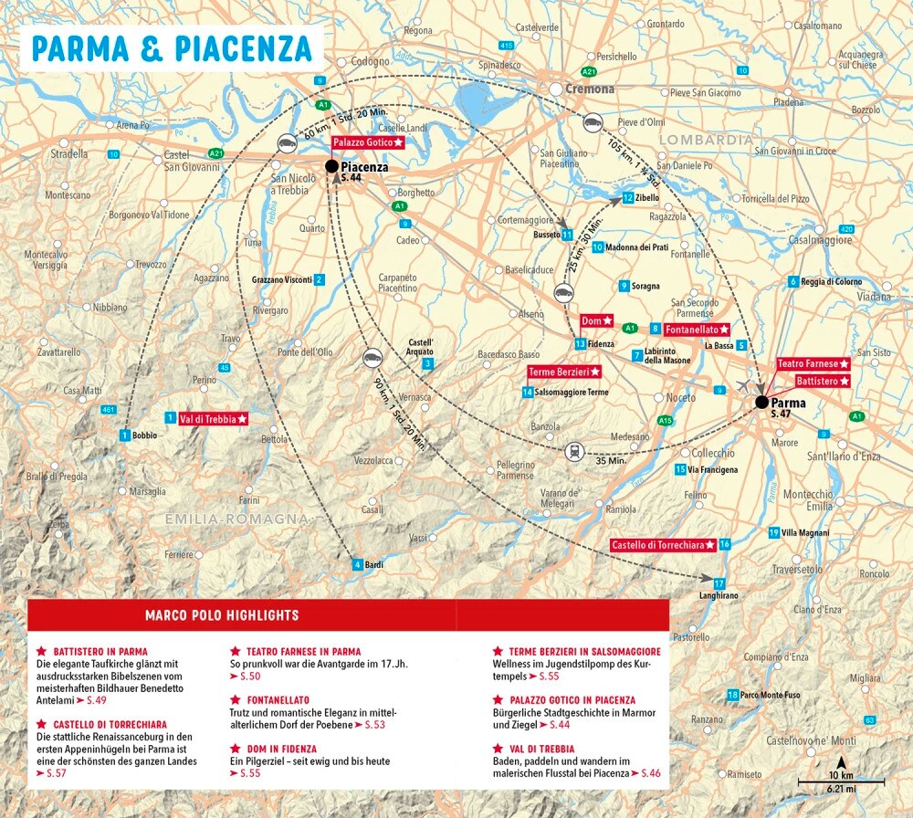 Marco Polo Reiseführer Emilia-Romagna, Bologna, Parma, Ravenna (Deutsch, 2022, Sabine Oberpriller, Bettina Dürr)