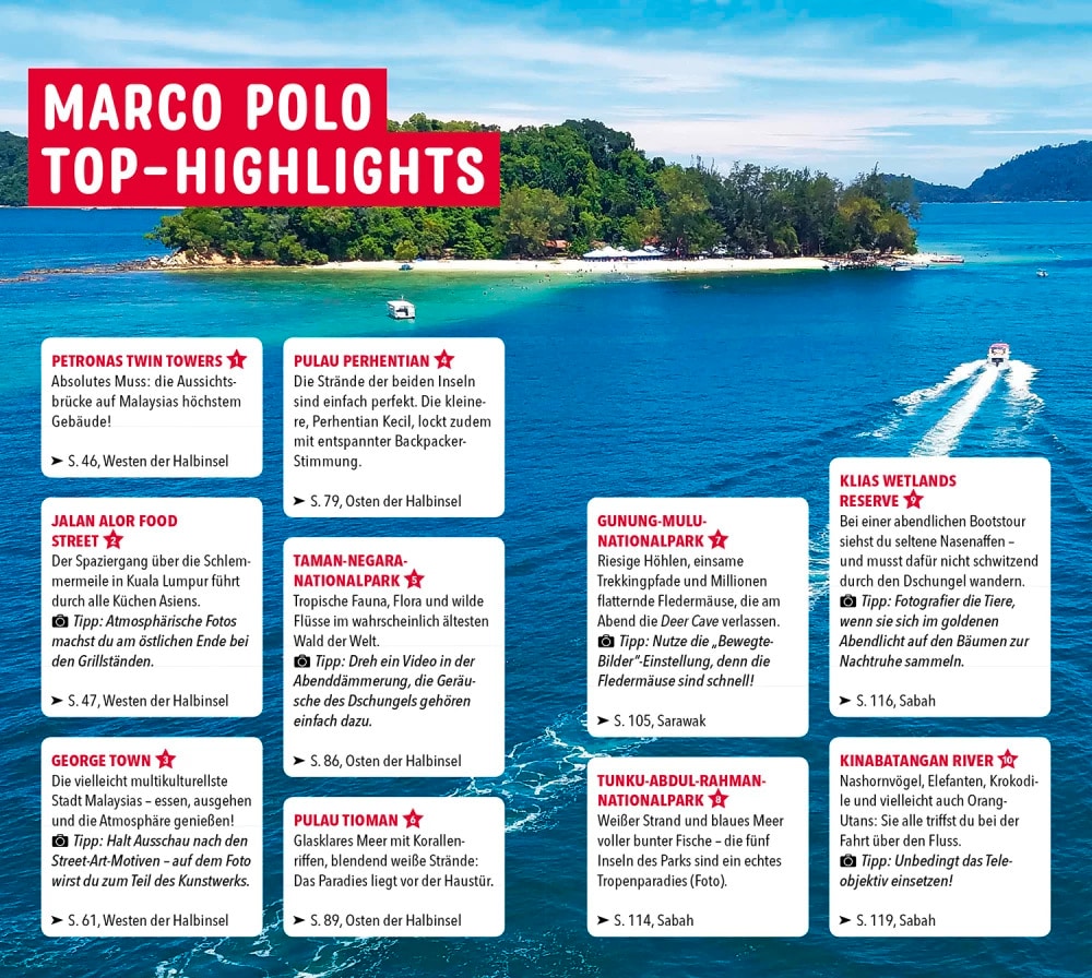 Marco Polo Reiseführer Malaysia (Deutsch, 2022, Mischa Loose, Claudia Schneider, Françoise Hauser)