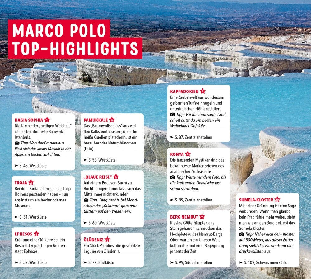 Marco Polo Reiseführer Türkei (Deutsch, 2022, Dilek Zaptcioglu-Gottschlich, Jürgen Gottschlich, Gunnar Köhne)