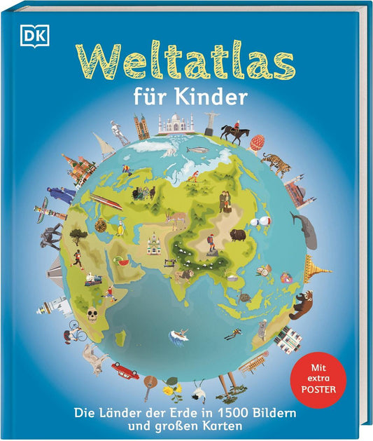 Dorling Kindersley Weltatlas für Kinder (Deutsch, 2024, DK Verlag - Kids, Martin Lehr)