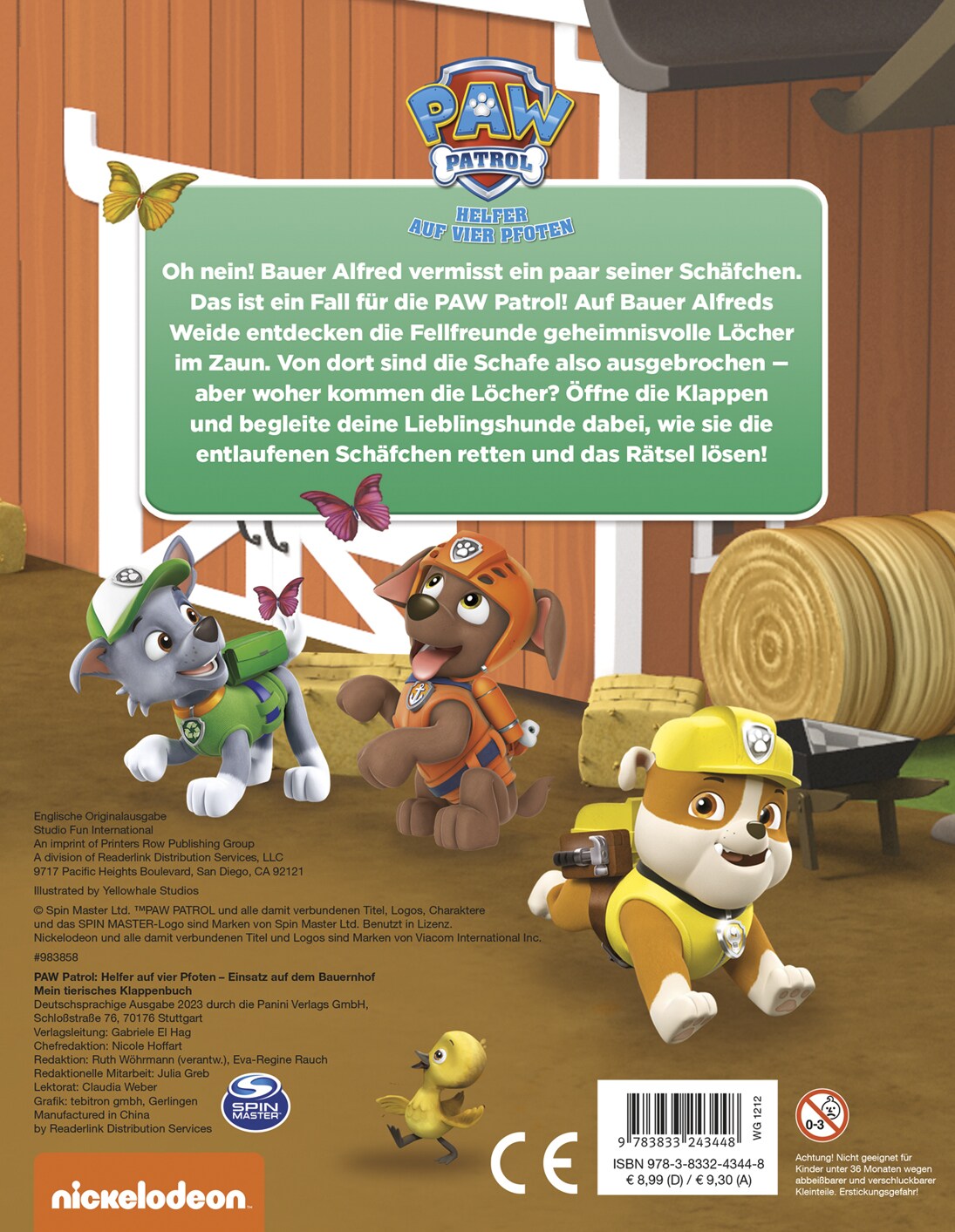 PAW Patrol: Einsatz auf dem Bauernhof - Mein tierisches Klappenbuch