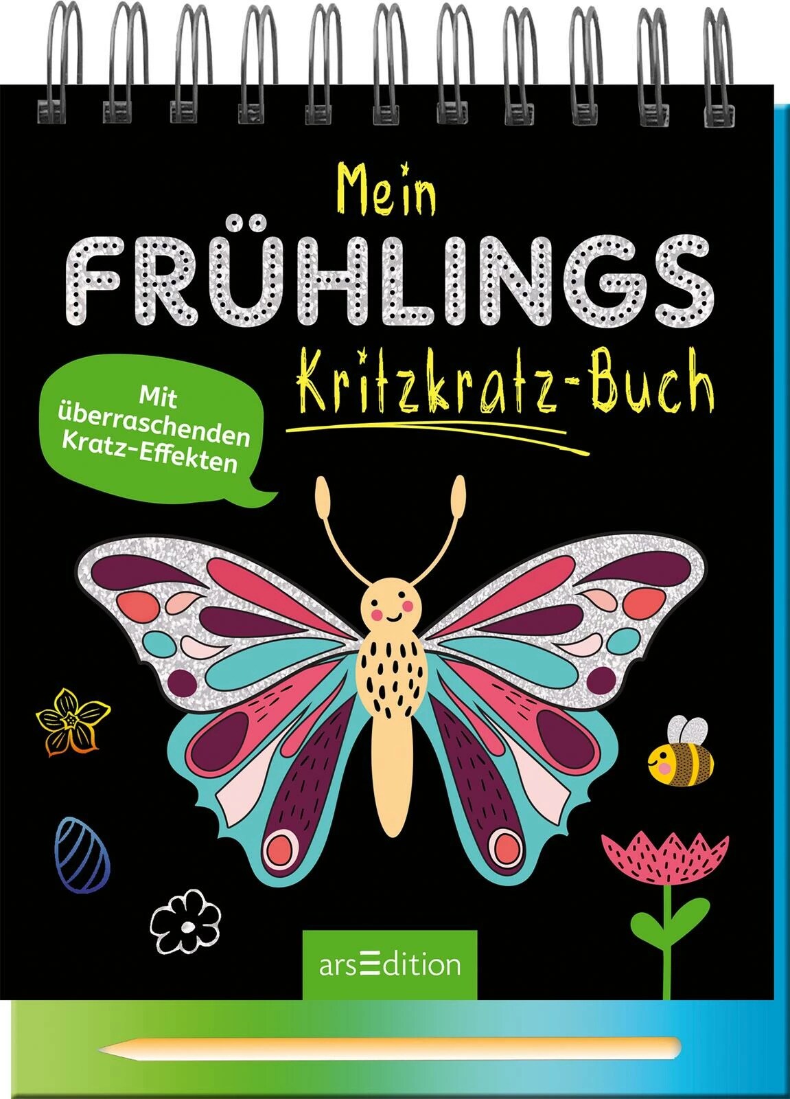 Ars Edition Mein Frühlings-Kritzkratz-Buch (Deutsch, 2024)