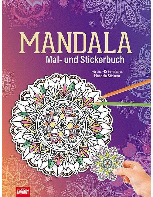 Neuer Favorit Mandala Mal- und Stickerbuch