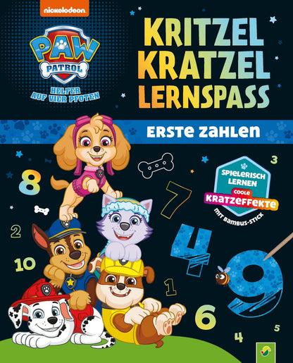 Schwager & Steinlein PAW Patrol Kritzel-Kratzel-Lernspaß: Erste Zahlen (Deutsch, 2022, Schwager & Steinlein Verlag)
