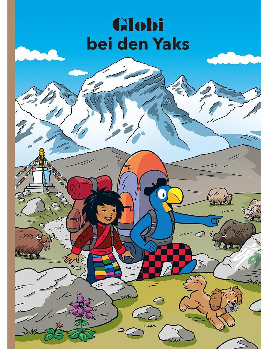 Globi bei den Yaks