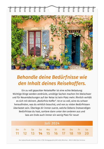 Der Lebensfreude-Kalender 2024