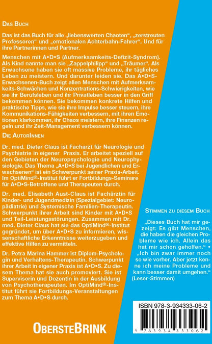 Dressler Cecilie A·D·S das Erwachsenen-Buch (Deutsch, 2005, Petra-Marina Hammer, Dieter Claus, Elisabeth Aust-Claus)