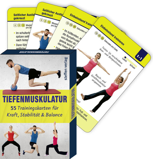 Steffen Trainingskarten: Tiefenmuskulatur (Deutsch, 2020, Ronald Thomschke)