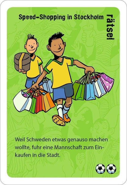 Ratespiel BLACK STORIES JUNIOR - FUSSBALL-STORIES 50-teilig