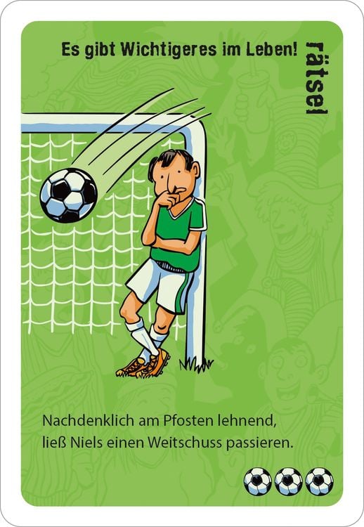 Ratespiel BLACK STORIES JUNIOR - FUSSBALL-STORIES 50-teilig