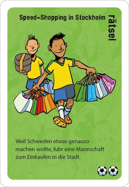 Ratespiel BLACK STORIES JUNIOR - FUSSBALL-STORIES 50-teilig