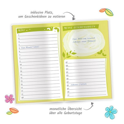 Trötsch Taschenkalender Geburtstagskalen